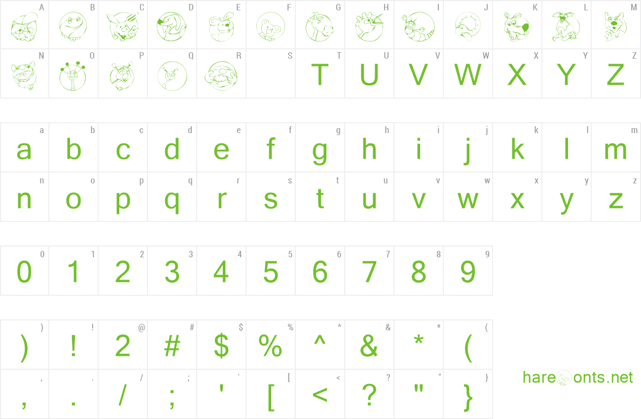 Font KR Circle Scraps preview